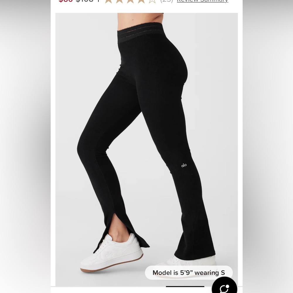 ALO Yoga Black Boot Cut Pants - Picture 4 of 6
